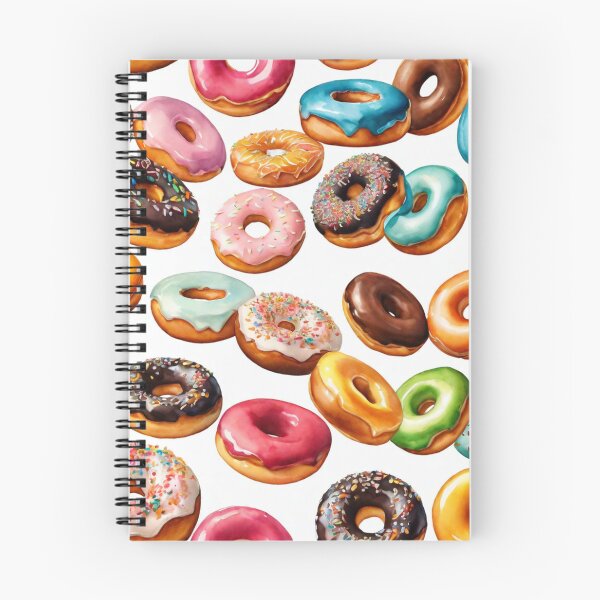 Item preview, Vibrant Colorful Frosted Donuts Sprinkles Pattern designed and sold by CatandTea.