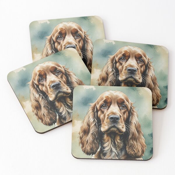 Item preview, Cocker Spaniel Watercolor Dog Art designed and sold by MaverlyShop.