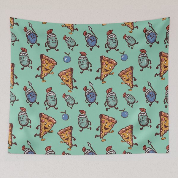 Item preview, Vintage Pizza and Olive Army designed and sold by IvysCreativityHouse.