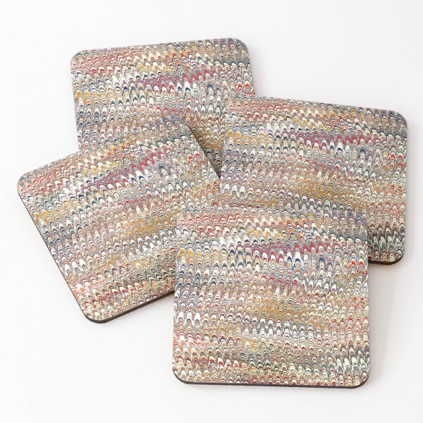 Item preview, Vintage Peacock Marbled Paper Pattern designed and sold by OpenFrameStudio.