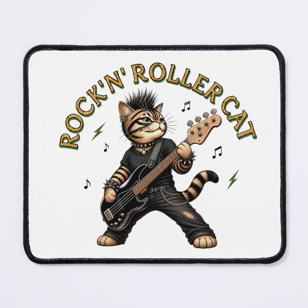 Item preview, Rockin’ Cats: Lead Bassist designed and sold by neko-lyric.