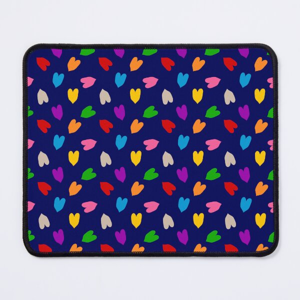 Item preview, Colourful Hearts Love Pattern Design - Blue designed and sold by PatternTitan.