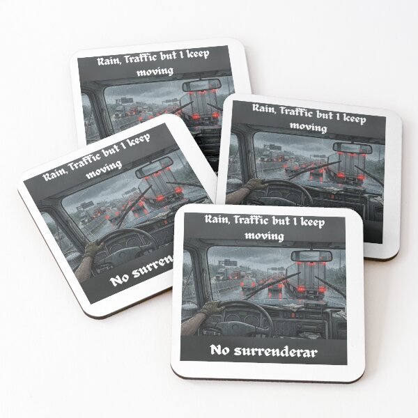 Item preview, Rain Traffic Trucker Life No Surrender designed and sold by BoldConcept43.