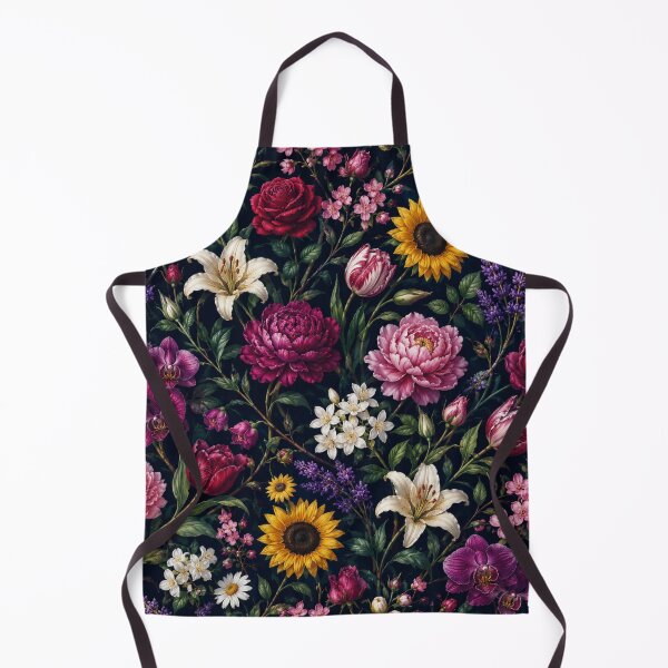 Item preview, Luxury Dark Floral Seamless Pattern | Elegant Botanical Garden on Black | Premium Flower Design designed and sold by agaa-vibes-studio.