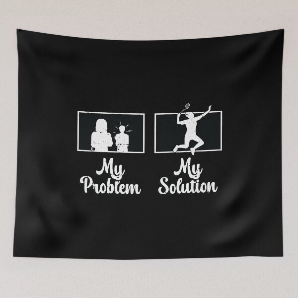 Item preview, Badminton Player My Problem My Pictogram Mom Dad designed and sold by tshirtconcepts.