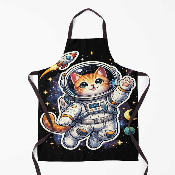 Item preview, Cosmic Cat Astronaut Sticker | Cute Space Explorer designed and sold by Genzfirevibes.