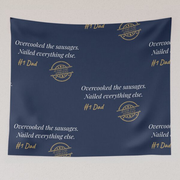 Item preview, Funny Aussie Dad Gift – Overcooked the Sausages Nailed Everything Else designed and sold by Ivory & Ives.