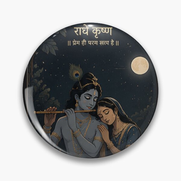 Item preview, Moonlit Radha Krishna Eternal Love designed and sold by dizzcreationsx.
