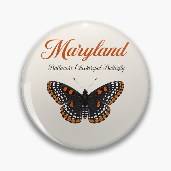 Item preview, Maryland Baltimore Checkerspot Butterfly – State Butterfly Art Print designed and sold by The-Drip-Studio.