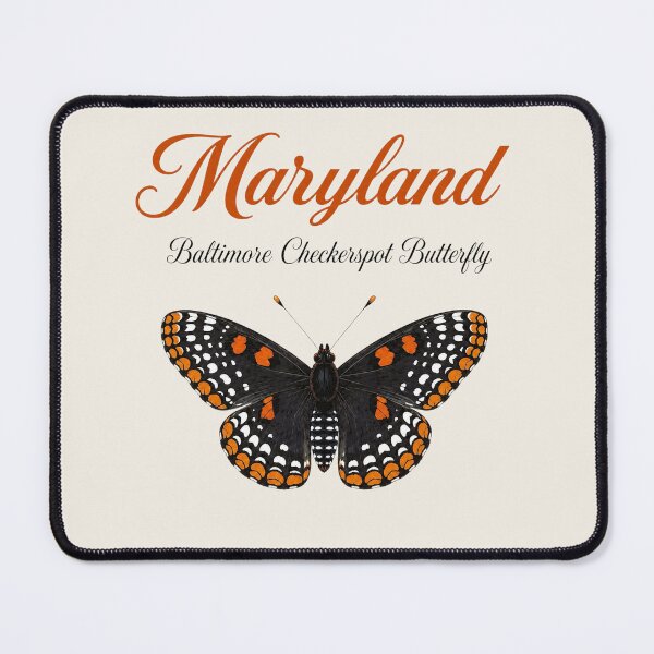 Item preview, Maryland Baltimore Checkerspot Butterfly – State Butterfly Art Print designed and sold by The-Drip-Studio.