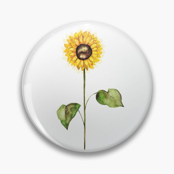 Item preview, Sunflower Watercolour – Bright Botanical Floral Art | The Happy Flower designed and sold by LeafandHaven.