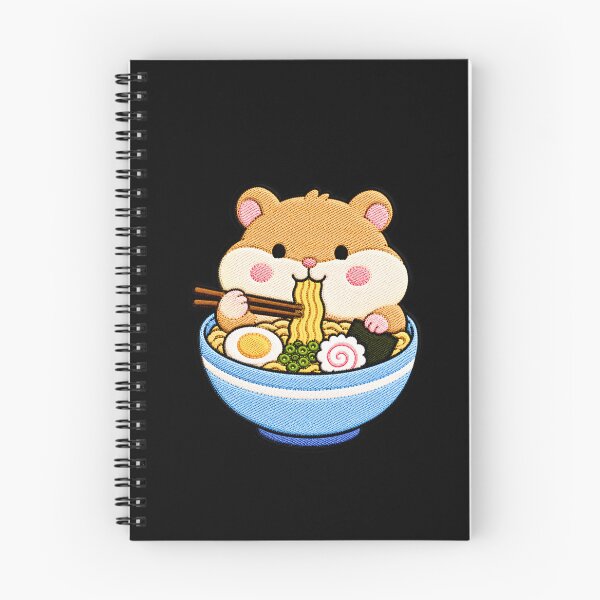 Item preview, Hamster Ramen Embroidery Patch | Cute Kawaii Hamster Noodle Lover designed and sold by ColorSplash123.
