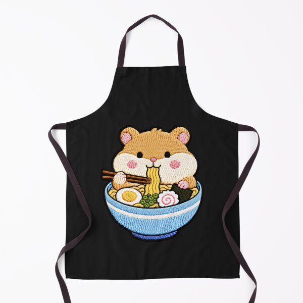 Item preview, Hamster Ramen Embroidery Patch | Cute Kawaii Hamster Noodle Lover designed and sold by ColorSplash123.