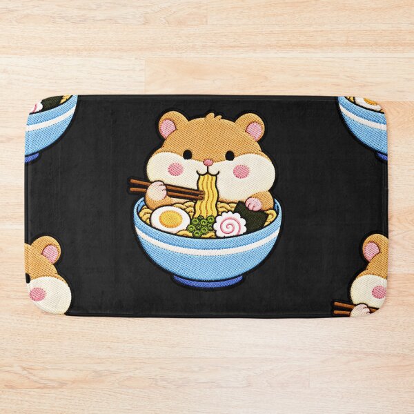 Item preview, Hamster Ramen Embroidery Patch | Cute Kawaii Hamster Noodle Lover designed and sold by ColorSplash123.