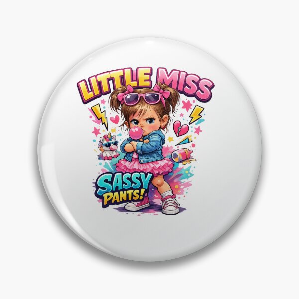 Item preview, Little Miss Sassy Pants – Cute Sassy Toddler Girl Graphic T-Shirt | Funny Attitude Kids Fashion Design designed and sold by Sushikidsntod.