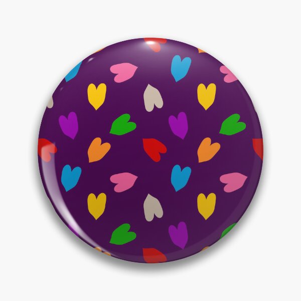 Item preview, Colourful Hearts Love Pattern Design - Purple  designed and sold by PatternTitan.