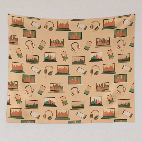 Item preview, Urban Tech Pattern | Urban/Youth Art designed and sold by UnhingedBird.