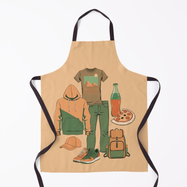Item preview, Clothes and Snacks Illustration Pattern | Urban/Youth Art designed and sold by UnhingedBird.