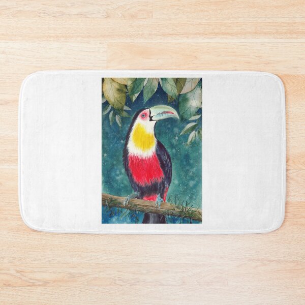 Item preview, Watercolor colorful toucan bird designed and sold by Kovacekau.