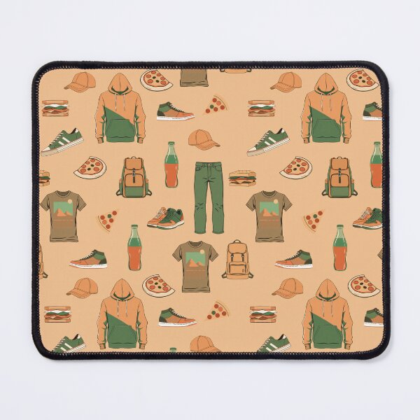 Item preview, Clothes and Snacks Illustration Pattern | Urban/Youth Art designed and sold by UnhingedBird.