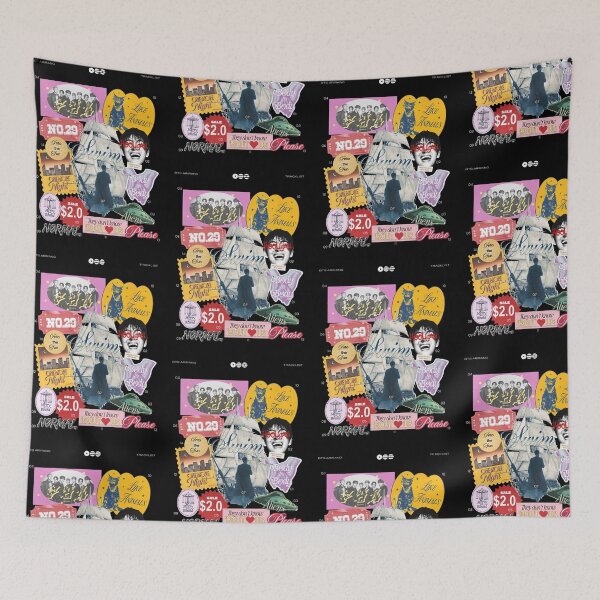 Item preview, BTS Y2K Retro Sticker Collage Tracklist designed and sold by moamaxshop.