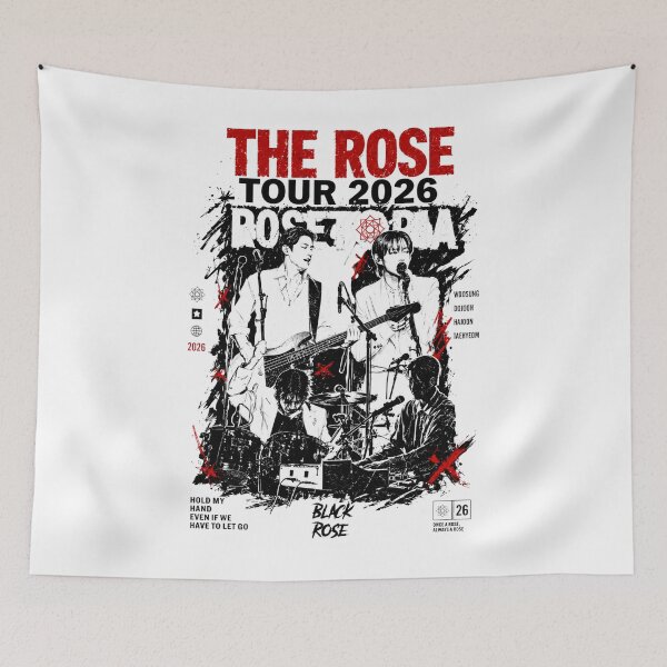 Item preview, The Rose Rosetopia Tour 2026, The Rose Tour 2026, The Rose Black Rose, The Rose Rosetopia World Tour 2026 - The Rose designed and sold by Holdmera.