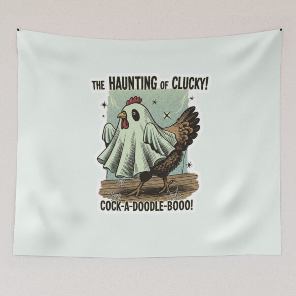 Item preview, The Haunting of Clucky! designed and sold by Aise06.
