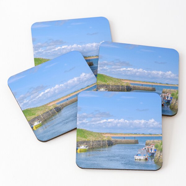 Item preview, Seaton Sluice Harbour in Summer Sunshine designed and sold by Violaman.
