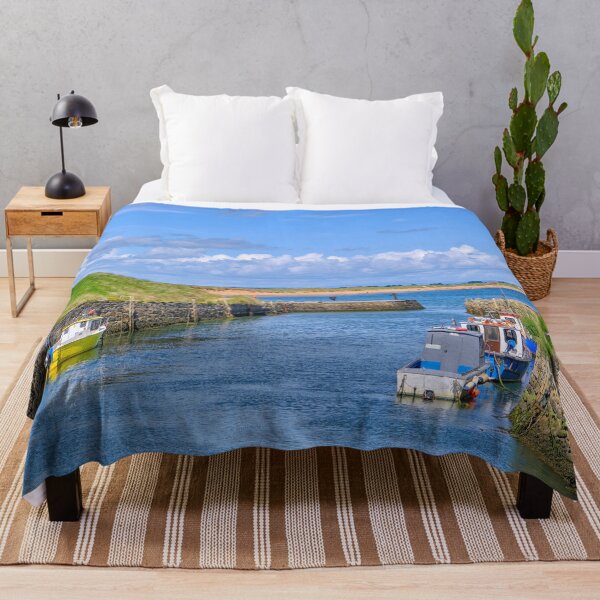 Item preview, Seaton Sluice Harbour in Summer Sunshine designed and sold by Violaman.