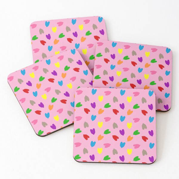Item preview, Colourful Hearts Love Pattern Design - Pink  designed and sold by PatternTitan.