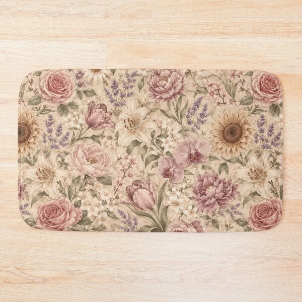 Item preview, Vintage Floral Seamless Pattern | Antique Botanical Watercolor Flowers | Romantic Cottagecore Garden designed and sold by agaa-vibes-studio.
