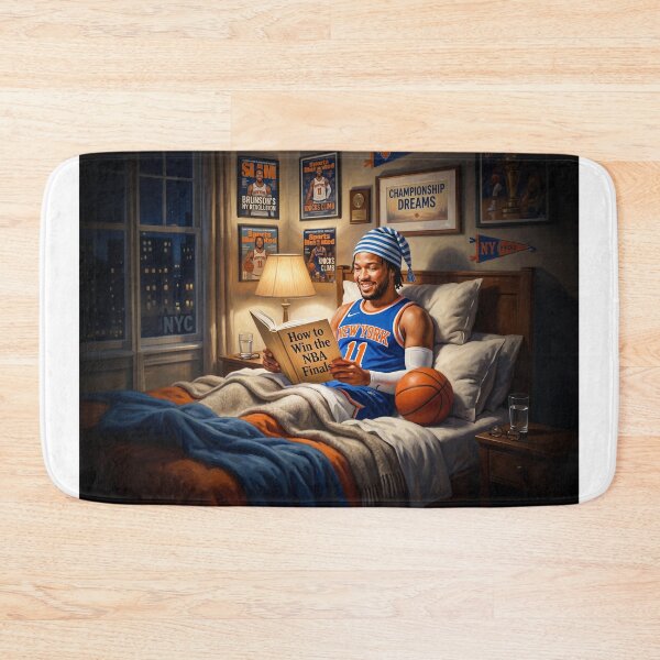 Item preview, Jalen Brunson NY Knick Reading NBA Finals Book designed and sold by Home Decor Art.