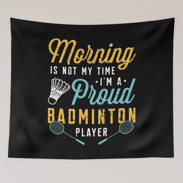 Item preview, Badminton Player Morning Is Not My Time Net Shot designed and sold by tshirtconcepts.