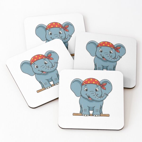 Item preview, Cute Cartoon Elephant Mascot designed and sold by BoldConcept43.