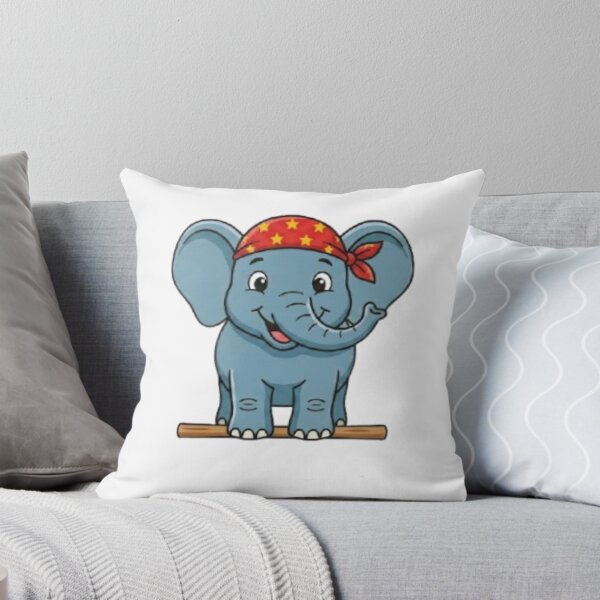 Item preview, Cute Cartoon Elephant Mascot designed and sold by BoldConcept43.