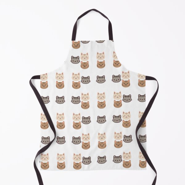 Item preview, Cute Kawaii Cat Faces Pattern Aesthetic Tabby Kittens sticker designed and sold by Art IN Pack.