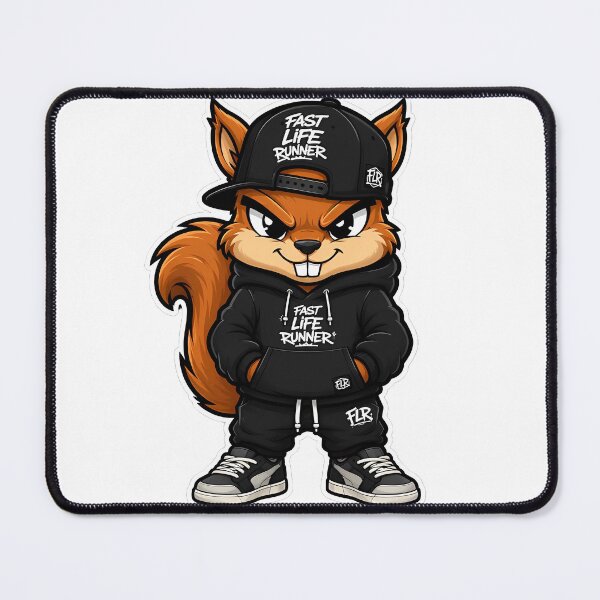 Item preview, Fast Life Squirrel Runner – Cartoon Speedy Wildlife Sprint Comic Style Design designed and sold by Aesthicer.