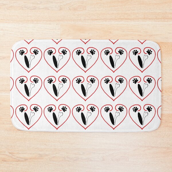 Item preview, Heart dog with the letter V designed and sold by acreació.
