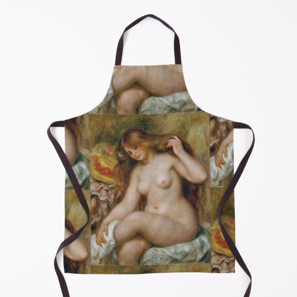 Item preview, Badende Mit Blondem Offenem Haar by Pierre-Auguste Renoir: Nude Impressionist Poster designed and sold by artofuniverse.