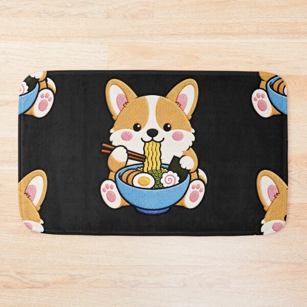 Item preview, Corgi Ramen Embroidery Patch | Cute Kawaii Corgi Noodle Lover designed and sold by ColorSplash123.