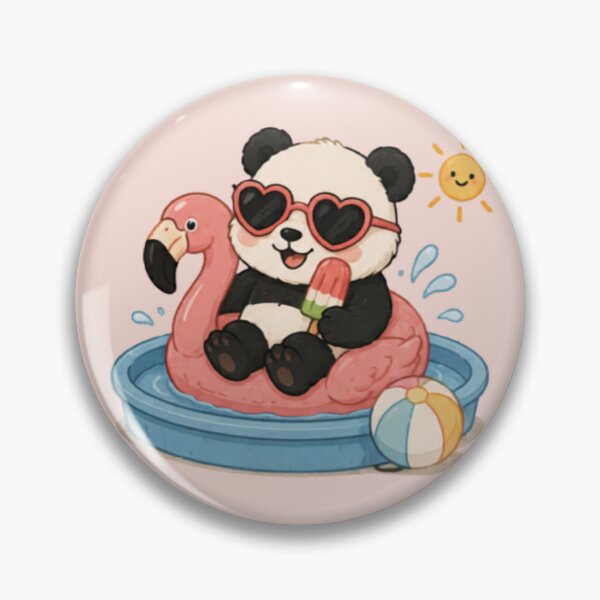 Item preview, Vacation Mode Giant Panda designed and sold by MellowMunchkins.