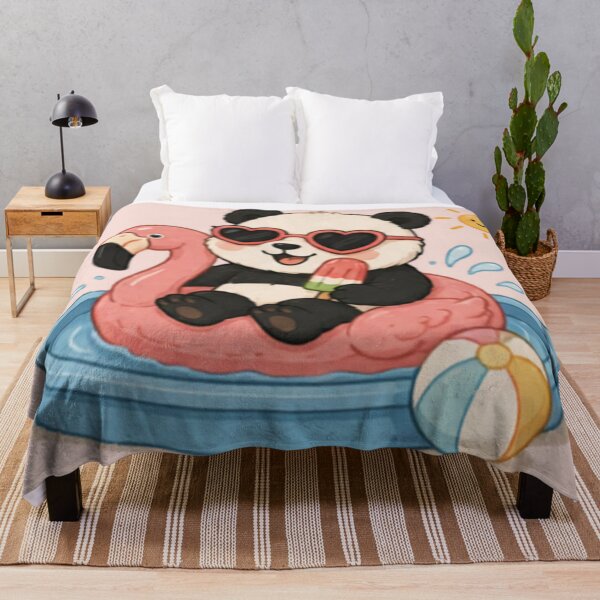 Item preview, Vacation Mode Giant Panda designed and sold by MellowMunchkins.