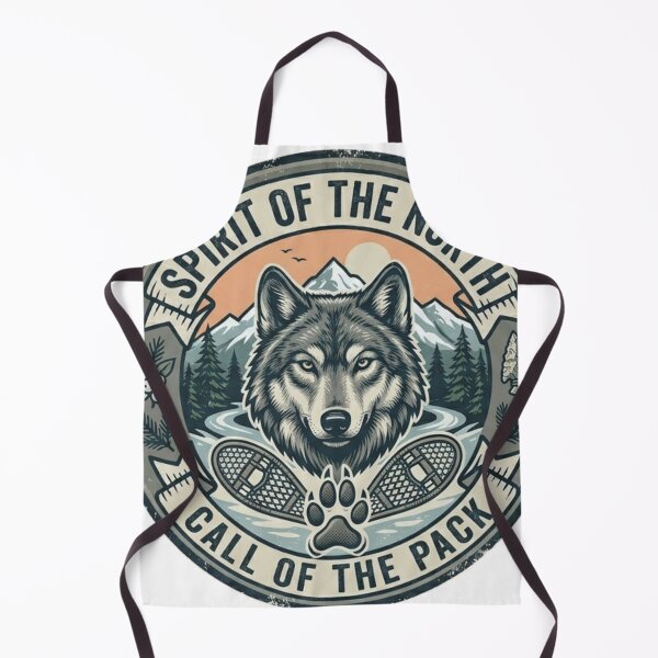 Item preview, Spirit of the North Call of the Pack Wolf Nature Badge Sticker designed and sold by QUIRKFITs.