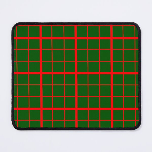 Item preview,  Red On Green Grid Windowpane Plaid Design  designed and sold by PatternTitan.