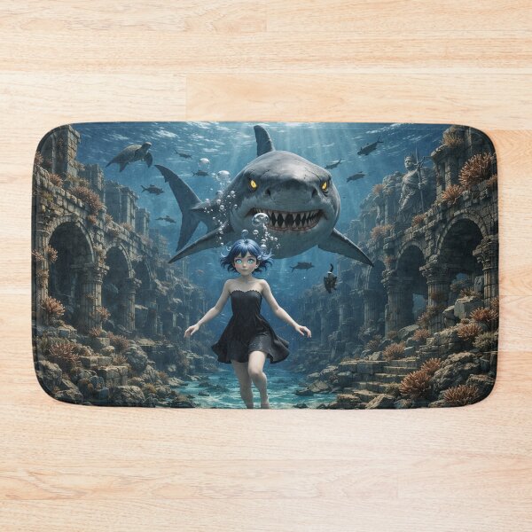 Item preview, Shark Resonance: Deep Sea Echoes // 深海共鳴 (Shinkai Kyōmei) designed and sold by dragon580 // Waaa… the killer shark ran away.