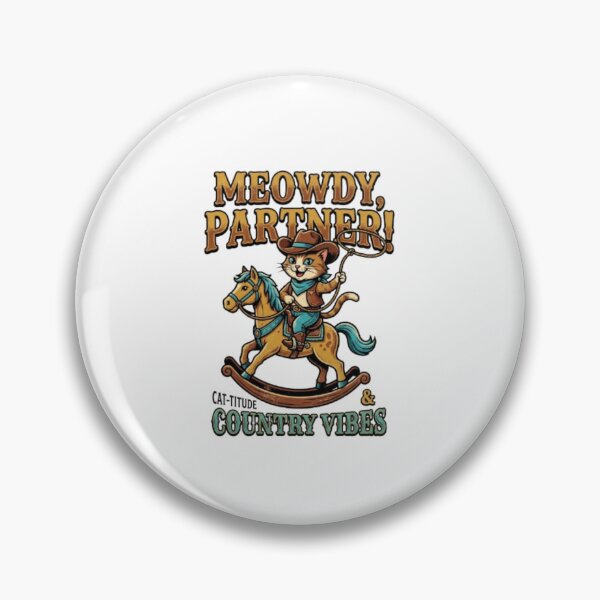 Item preview, Meowdy Cowboy Cat designed and sold by PixelStyle Studio.