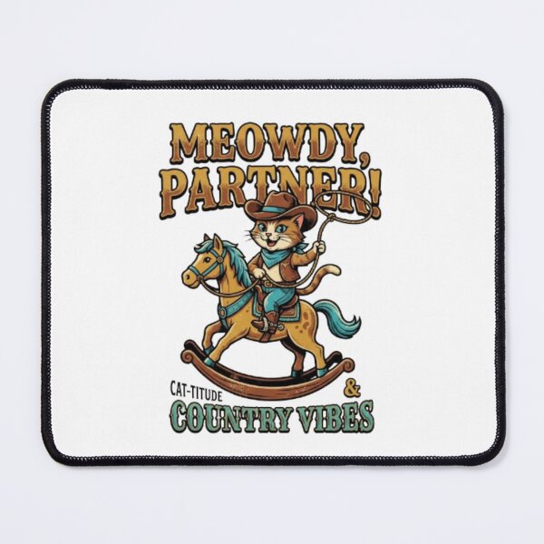 Item preview, Meowdy Cowboy Cat designed and sold by PixelStyle Studio.