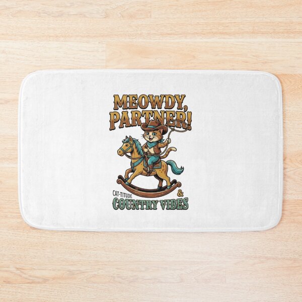 Item preview, Meowdy Cowboy Cat designed and sold by PixelStyle Studio.