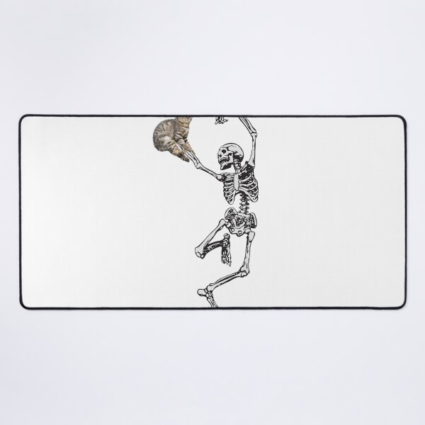 Item preview, Dancing Skeleton with cat Meme, Dancing Skeleton with cat Stickers designed and sold by Manga Anime 2023 ★★★★★.