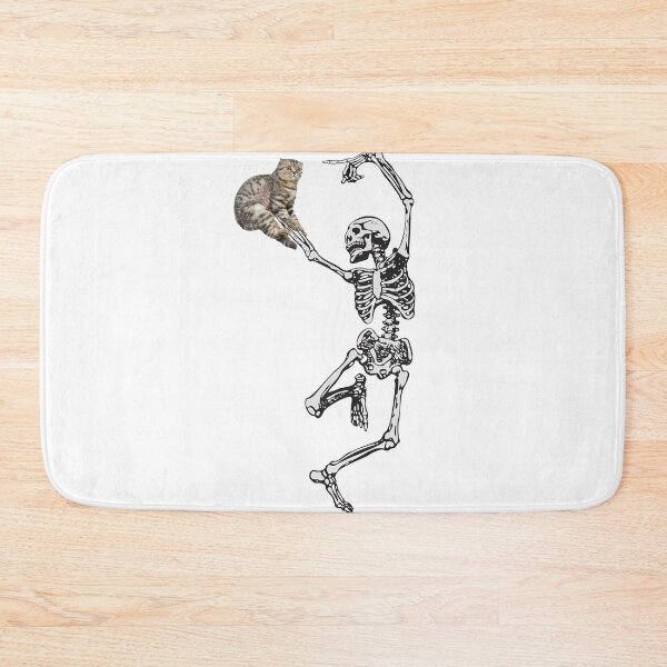 Item preview, Dancing Skeleton with cat Meme, Dancing Skeleton with cat Stickers designed and sold by Manga Anime 2023 ★★★★★.